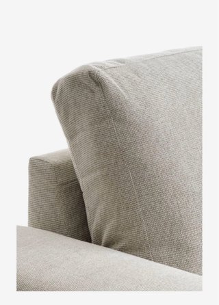 Sofá Cama Chaise Longue Tela Arena Claro