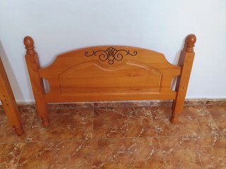Cabecero y pies de madera para cama de 90