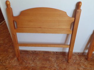 Cabecero y pies de madera para cama de 90