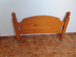 Cabecero y pies de madera para cama de 90