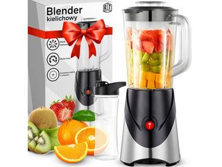 Batidora de vaso 300 W con 3 vasos para llevar