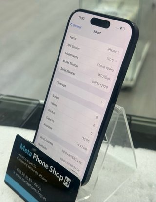 iPhone 15 Pro 128GB Negro