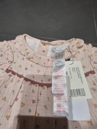 Tutto Piccolo Vestido Gasa Estampado Bebé