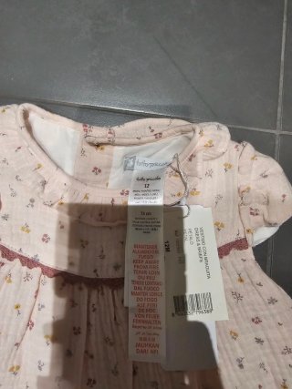 Tutto Piccolo Vestido Gasa Estampado Bebé
