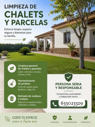 Limpiamos parcelas y chalets