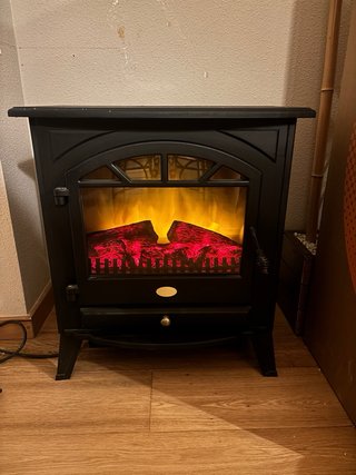 Chimenea decorativa forja negra