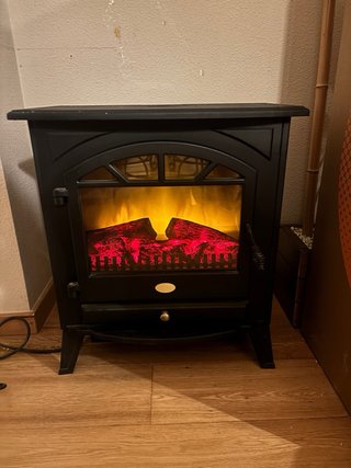 Chimenea decorativa forja negra