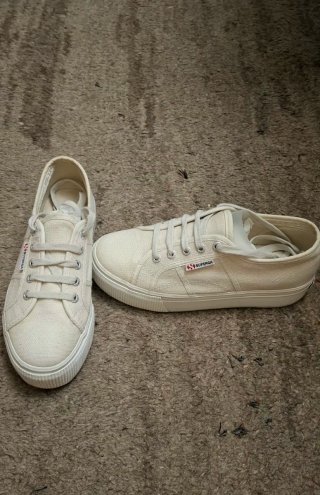 Superga 38 Beige/Blanco Zapatillas