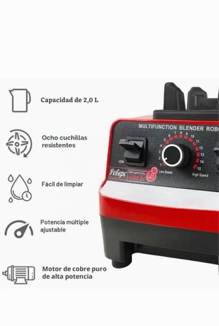 Licuadora Multifunción Robots Roja