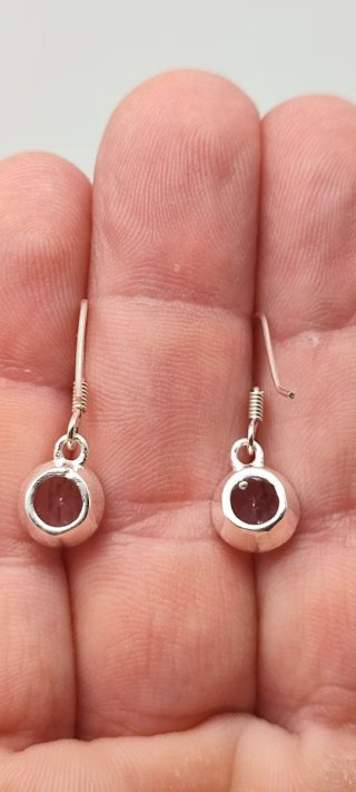 Pendientes de Plata y Amatista.