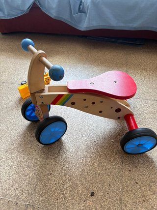 Bicicleta de madera para 1 año