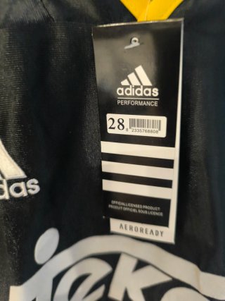 Equipación Real Madrid Adidas Talla 28 Negra y Dor