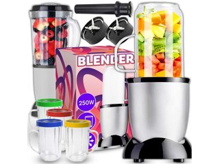 Batidora de vaso y licuadora 2 en 1 con 4 vasos