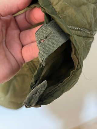 Forro liner para chaqueta  M65 US 1972 Vietnam .