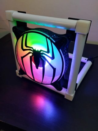 Ventoinha 120mm RGB + Tampa 3D