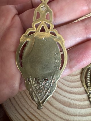 Pendientes largos estilo retro / Art Nouveau