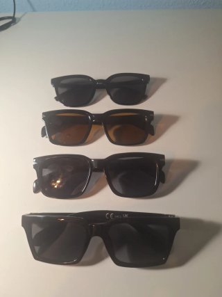 Gafas de sol negras y marrones