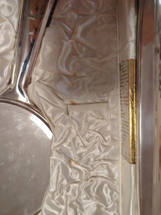 Juego Tocador Antiguo Plata
