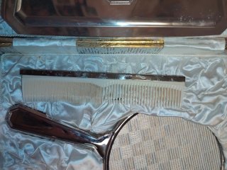 Juego Tocador Antiguo Plata