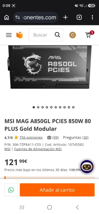PC GAMING NUEVO+ FACTURA.