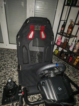 Pack silla racing+volante+pedales+caja de cambios