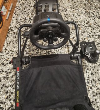 Pack silla racing+volante+pedales+caja de cambios