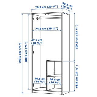 ARMARIO BRINNES IKEA 2 PUERTAS SEMINUEVO