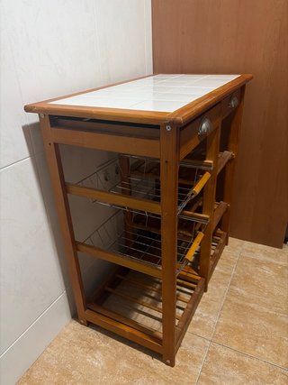 Mueble de cocina madera con cajones