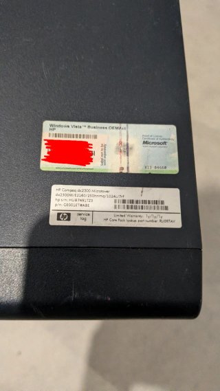 Ordenador HP Compaq dx2300 Microtower