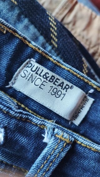 Pantalón corto vaquero azul Pull&Bear