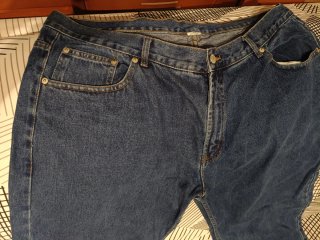 Vaqueros hombre azul