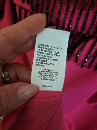 Abito Pinko nuovo con perline