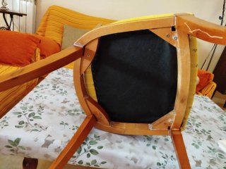 Mesa comedor y 6 sillas cerezo