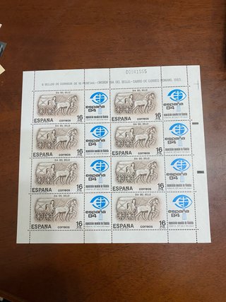 Minipliego Día del Sello 1983
