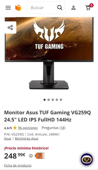 Monitor Asus TUF Gaming VG259Q 24.5