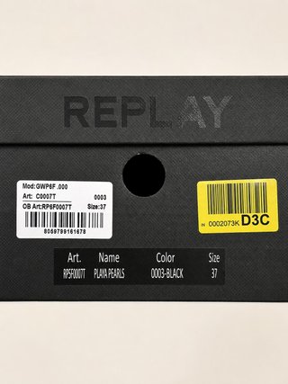 Sandalias Replay Playa Perlas Negras