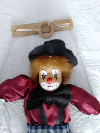 Lote 4 Marionetas Antiguas Payasos