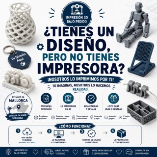 MALLORCA: impresión 3D bajo pedido