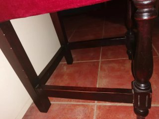 Sillas Antiguas sigloXX en Madera y terciopelo S/R