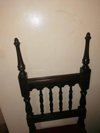 Sillas Antiguas sigloXX en Madera y terciopelo S/R