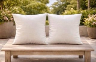 2 Cojines Blancos 60x60