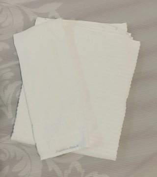 Set Asciugamani Bianco Cotone 100%