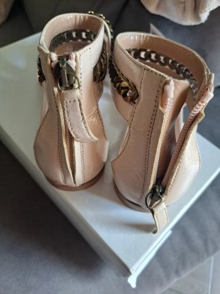 Sandali Twinset Beige/Oro Tg 37 Nuovi