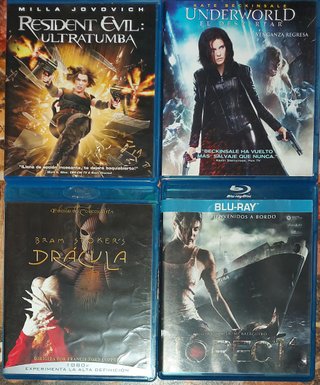 Pack 4 Películas Blu-ray (Terror/Acción)