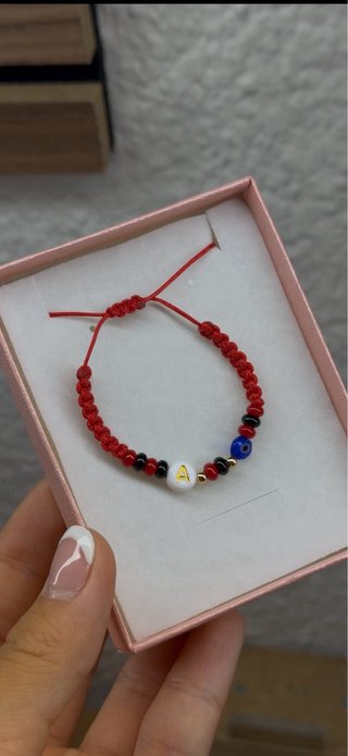 Pulsera bebé oro laminado 18k protección