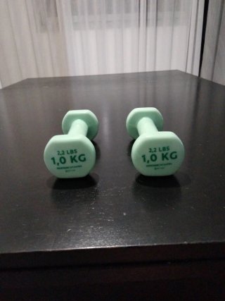 2 Pesas 1kg (2.2 LBS) Decathlon