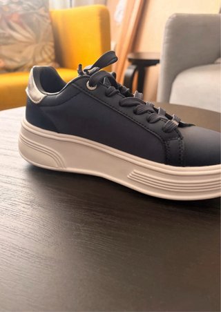 Zapatillas U.S Polo Assn. Talla 36 Azul/Plata