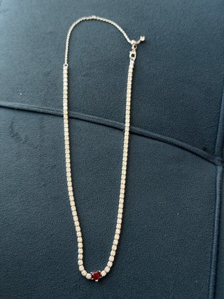 Conjunto Pandora Corazón Rojo y Pendientes