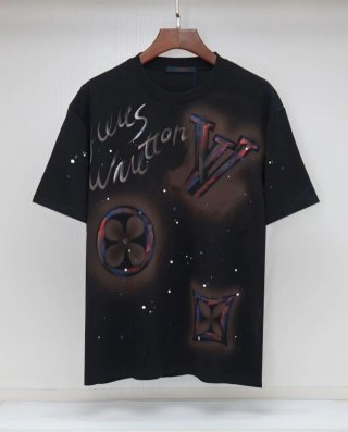 Camiseta Louis Vuitton Negra Multicolor nueva