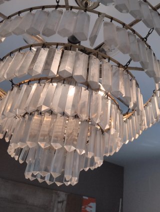 Lámpara de cristal estilo bohemio